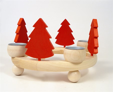 Christmastree red for candlering